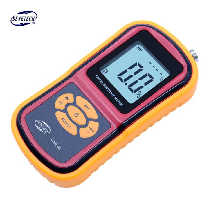 Digital LCD Grain Moisture Meter With Measuring Probe Tester For Corn ...