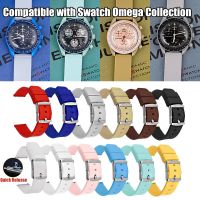 20มม. สายซิลิโคนเหมาะสำหรับ Omega X Swatch Joint MoonSwatch Quick Release Pogo Pin กันน้ำกีฬานาฬิกา Accessories