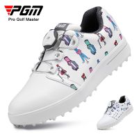 ☜✌ Pgm Kids Golf Schoenen Knop Schoenveters Anti Side Slip Waterdichte Afdrukken Kinderen Sport Schoenen Jongens Meisjes Sneakers X