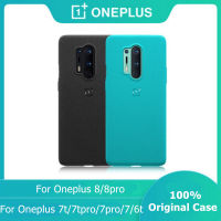 100% อย่างเป็นทางการกรณีกันชนสำหรับOneplus 7 8 Proหินทรายไนล่อนคาร์บอนKarbonกันชนOrginalใสใสฝาหลัง