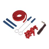 Professional Piano Tuner Kit Tuning Tool Set Wrench Hammer Rubber Mutes Red Felt Temperament Strip and Circles Fixing Tool Supplies for Piano