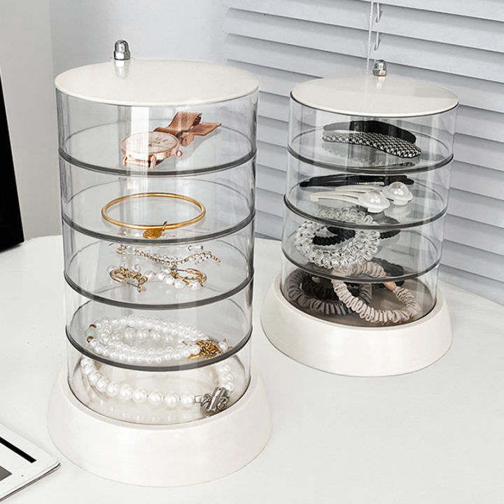 hair-accessories-dressing-table-transparent-rotate-earring-nail-box-jewelry-display-rack