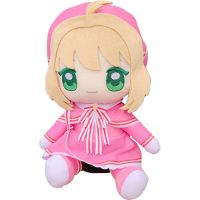 ตุ๊กตาผ้าของเล่นอนิเมะ Boneka Mainan ตุ๊กตาหนานุ่มชุดคอสเพลย์card Captor SAKURA KINOMOTO Sakura ของแท้25ซม.