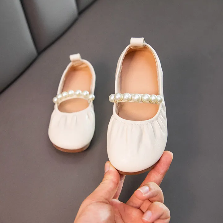 Childrens hot sale leather slippers