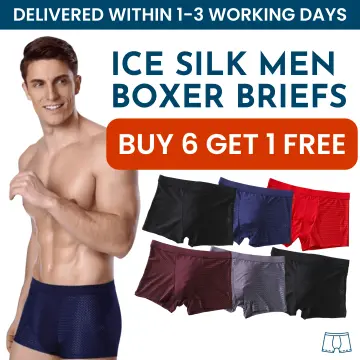 2023 New Upgrade Men's Ice Silk Underwear Breathable Soft Ultra
