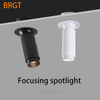 BRGT Led มุ่งเน้นจุดไฟโคมดาวน์ไลท์5W7W10W Focos ไฟรูรับแสงปรับโคมไฟเพดานตัด75มิลลิเมตร220โวลต์สำหรับห้องครัว