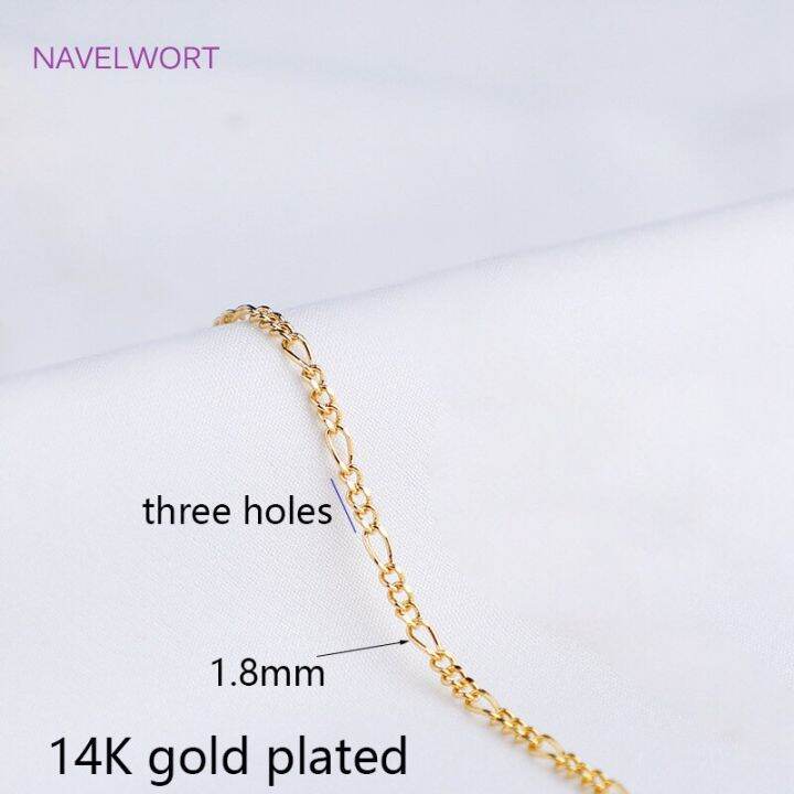 2022-latest-design-14k-gold-plated-oval-thin-chains-for-necklace-bracelet-making-accessories-diy-jewelry-handmade-materials-diy-accessories-and-others