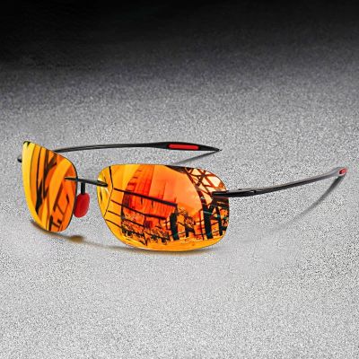 Men Rimless Sunglasses Driving Shades Outdoor Sport Fishing Sun Glasses Ultralight Frame Photochrome Sonnenbrille UV400