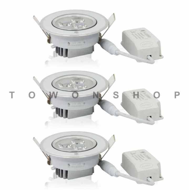 iwachi-โคมไฟ-ดาวไลท์-ดาวน์ไลท์ฝังฝ้า-downlight-led-3w-แสงเดย์ไลท์-daylight-แสงสีขาว