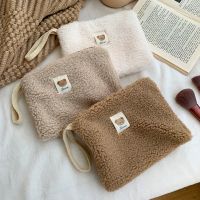 Women Makeup Bag Beauty Cartoon Pouch Travel Organizer Case Clutch Portable Bear lamb Plush Cosmetic Storage Toiletry Bags