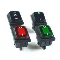 Waterproof Latching Rocker Toggle Switch Red Green Black 4Pin 2Position  6Pin 3Position AC250V/16A AC125V/20A Electrical Circuitry  Parts