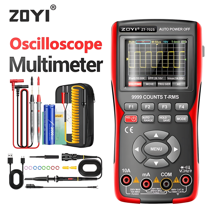 2-in-1 Scope Meter Zotek ZT-702S 2-in-1 Automotive Oscilloscope