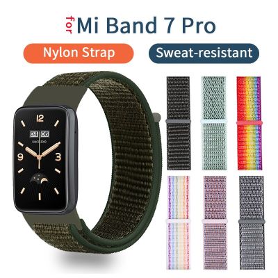 Soft Nylon Strap For Xiaomi Mi Band 7 Pro Sports Smart Watch Band Replacement Bracelet for MiBand 7Pro Wristband Accessories Adhesives Tape