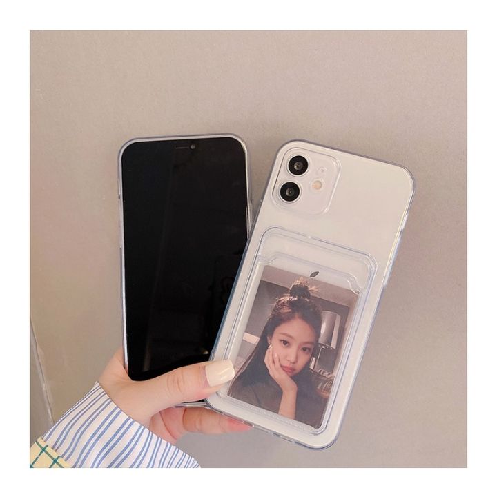 ready-stock-เคส-compatible-for-iphone-13-12-pro-max-12-mini-11-pro-max-se-2020-x-xr-xs-max-7-8-6-6s-plus-phone-case-transparent-card-sleeve-anti-fall-soft-protective-back-cover