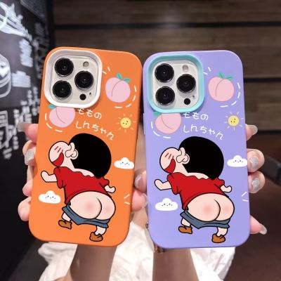 ✓✆ เคสโทรศัพท์มือถือ ซิลิโคนนุ่ม ลายการ์ตูนชินจังน่ารัก 3 1 สําหรับ iPhone 14Promax 13 12 7Plus 7 X Xs XR