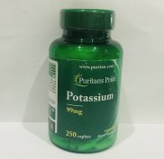 Viên giảm sỏi thận Puritan s Pride Potassium 99mg 250 viên-Hàng USA