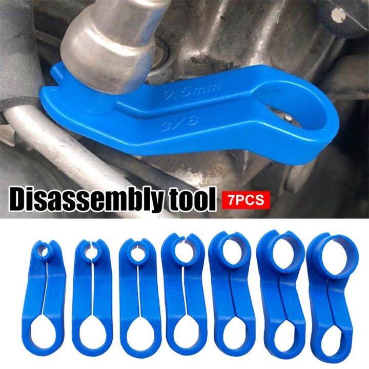 PINGERE 7Pcs/Set Angled Disconnect Tool AC Line Car Auto Fuel Line Fuel Line Disconnect Car AC