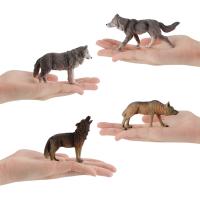 7Pcs Wolf Toy Figurines Set Gray Wolf Simulation Wolves Action Figures Collection Lifelike Wolf Animals Figures