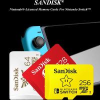 การ์ด Micro SD XC การ์ดความจำ SanDisk ของแท้สำหรับ Nintendo Switch 64GB 128GB 256GB 512การ์ด GB TF สูงสุด100เมกะไบต์/วินาทีอ่านแฟลชการ์ด