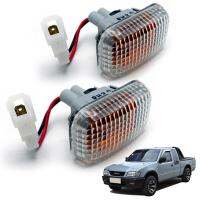 ชุดไฟเลี้ยวข้าง 2 ชิ้น เลนส์ขาว 12V สีใส สำหรับ อีซูซุ Isuzu TF TFR Holden Rodeo Vauxhall Brava ปี 1999-2002