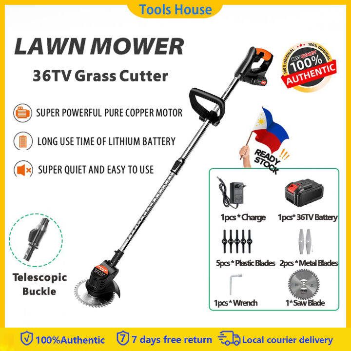 Cordless Lawn Mower Rechargeable 36TV Grass Trimmer With Batterie