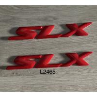 โลโก้SLX ISUZU D-MAX สีแดง ขนาด16x2.5cm ราคาต่อคู๋