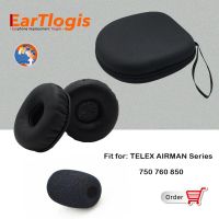 ❂ EarTlogis Replacement Ear Pads for TELEX AIRMAN Series 750 760 Headset Parts Earmuff Cover Cushion Cups Pillow