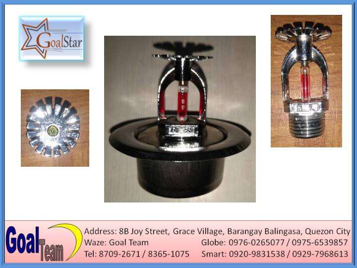 Fire Sprinkler Pendent Sprinkler Head with Escutcheon Plate Lazada PH