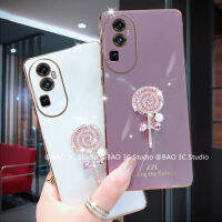 หรูหรา เคส Phone Case OPPO Reno10 10 Pro+ A78 NFC Plus 4G 5G เคส INS ความนิยมง่ายๆเคสมือถือชุบโลหะน่ารักมันวาวอมยิ้มมุกนุ่ม2023ฝาหลังบางเฉียบ Cover