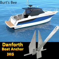 Burts-Burts Bสมอเรือ boat anchor Danforth สมอเรือ Boat Anchor สมอเหล็กคาร์บอนกัลวาไนซ์ สมอเรือ สมอเรือประมง สมอ 3KG สมอเรือ