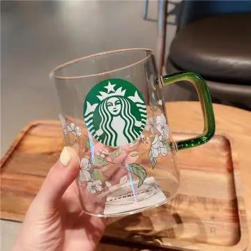 Starbucks Cold Color-Changing Squirrel Glass Coffee Mug Cups Limited Edition
