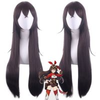 Game Genshin Impact Amber Cosplay Costume Women Halloween Uniform Full Set Wig Headwear Anime Outfits Role Play Cos Clothing