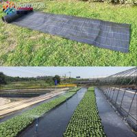 ◐ Tewango Garden Yard Ground Cloth Cover Landscape Heavy Duty Weed Barrier Block Greenhouse Plastic Mulch Custom size