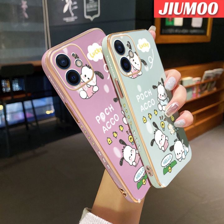 เคส-jiumoo-สำหรับ-tecno-pova-3-pova-neo-pova-neo2-pova-4-pro-เคสการ์ตูน-happy-pochacco-สุดหรูเคสโทรศัพท์ชุบดีไซน์ใหม่แฟชั่นเคสป้องกันลวดลายขอบสี่เหลี่ยมปลอกนิ่มเคสกันกระแทกเลนส์กล้องถ่ายรูปคลุมทั้งหมด