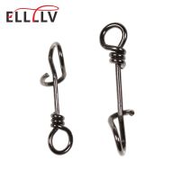 ✚▬ 50pcs Strengthend Stainless Steel Quick Lock Snap Spring Clamp Buckle Lure Drop Rigs Connector Saltwater Fishing Accessories