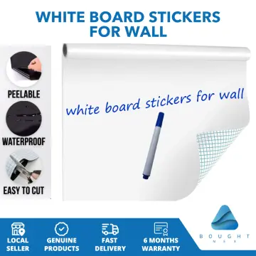 Whiteboard Stick, White Board Stick on Wall, Dry Erase Board Sticker for  Wall, Peel and Stick Whiteboard Paper, Self Stick Removable Wallpaper