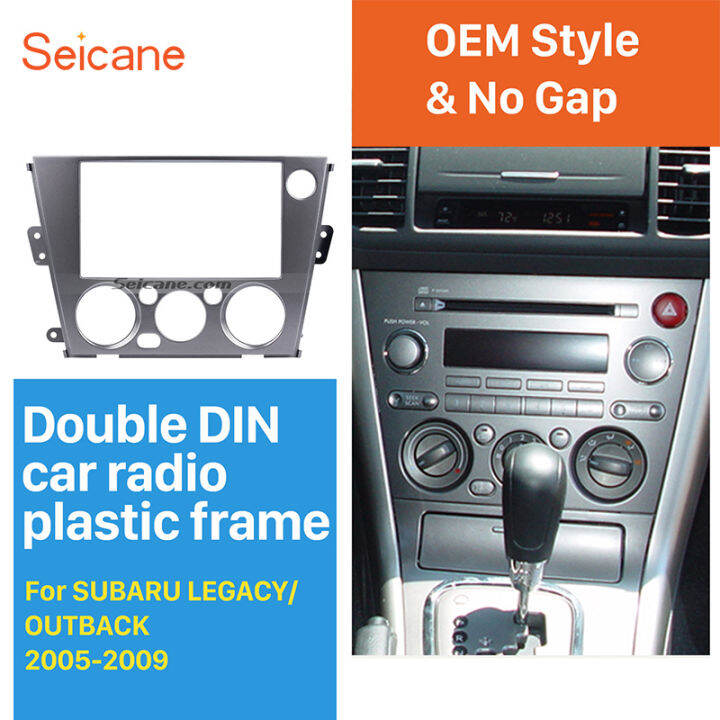 Seicane Car Radio Fascia Frame Surround Panel for 2005 2006 2007 2008 2009 SUBARU  LEGACY OUTBACK 2DIN | Lazada