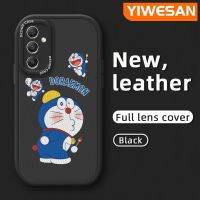 YIWESAN เคสโทรศัพท์ลาย A34ปลอกสำหรับ Samsung A14 5G,เคสโทรศัพท์บางลายดีไซน์ใหม่ลายการ์ตูนสุดซนนุ่มหนังฝาปิดด้านหลังเลนส์เต็มรูปแบบเคสป้องกันกล้องกันกระแทก