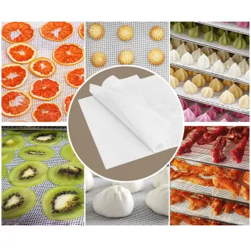 10 Pack Silicone Dehydrator Sheets Non-stick Food Fruit Reusable Steamer  Mesh