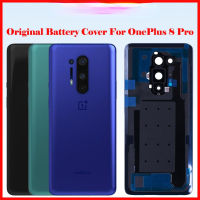 ต้นฉบับสำหรับ OnePlus 8 Pro ฝาหลังประตูกระจกมองหลัง IN2023 IN2020 IN2021 IN2025เคสหุ้มตัวเครื่อง + เลนส์กล้อง