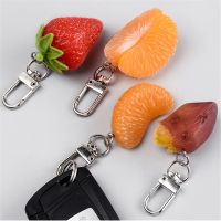 【YF】◐☾❏  Fashion Lifelike Imitation Fruit Chain Strawberry Female Jewelry Cartoon Car Handbag Chains