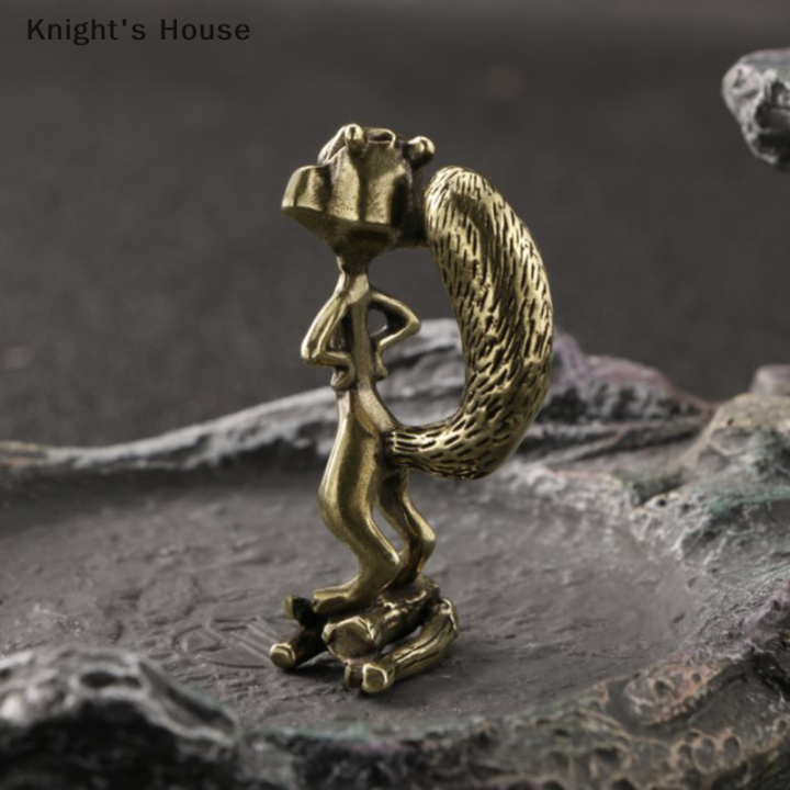 knights-house-รูปปั้นกระรอกขนาดเล็กรูปปั้นเล็กรูปกระรอกทำจากทองแดงรูปปั้นสัตว์น่ารักรูปปั้นเล็กๆสำหรับตกแต่งบ้านงานฝีมือ