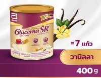 400g Glucerna SR Vanilla กลูเซอนา เอสอาร์ วานิลลา 400g 1 กระป๋อง วันหมดอายุ 03/10/2024