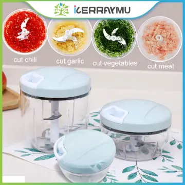 Green Household Manual Meat Blender Kitchen Mashed Garlic Machine  Hand-pulled Garlic Minced Garlic Masher