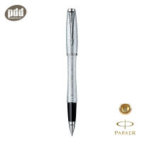 PARKER ปากกาป๊ากเกอร์ โรลเลอร์บอล เออร์เบิน พรีเมี่ยม วาคูเมติก ซิลเวอร์บลูเพิร์ล ซีที - PARKER Urban Premium Vacumatic Rollerball Pen Silver-Blue Pearl CT [ เครื่องเขีย