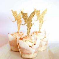 10/20Pcs Glitter Toppers Kids Baby Shower Birthday Favors Wedding Decorations