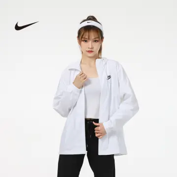 nike long white coat