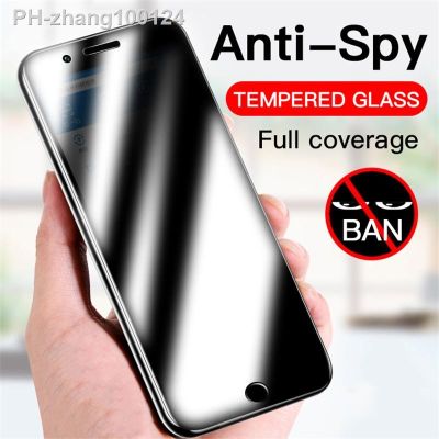 Peeping Anti Spy Protective Glass on the For iPhone 12 13 14mini Anti Peep For iPhone 8 7 6 6s Plus X Xr Xs Max TemperedGlass