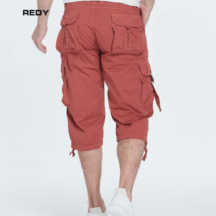 redy-กางเกงขาสั้นผู้ชายสำหรับใส่ทำงานลำลองขนาดใหญ่ฤดูร้อน