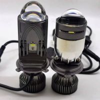 Double Lens 120W H4 LED Headlight Bulb Mini Projector Lamp Single Lens H4 90W Hi/Low Beam Auto Mini Bi Lamp LHD 12V Turbo Fan Bulbs  LEDs  HIDs